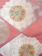 Photo4: N0913J Vintage Japanese Kimono   Pink FUKURO OBI sash Flower Silk. (Grade B) (4)