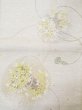 Photo3: N0913M Vintage Japanese Kimono   Silver FUKURO OBI sash Flower Silk. (Grade C) (3)