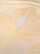 Photo9: N0913N Vintage Japanese Kimono  Shiny Beige FUKURO OBI sash Leaf Silk. (Grade B) (9)