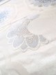 Photo9: N0913R Vintage Japanese Kimono  Shiny Silver FUKURO OBI sash Chinese flower Silk. (Grade B) (9)