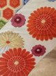 Photo7: N0914A Vintage Japanese Kimono   Orange FUKURO OBI sash Chrysanthemum Silk. (Grade B) (7)