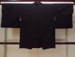 Photo2: N0920M Vintage Japanese women   Black HAORI short jacket / Silk. House,   (Grade D) (2)