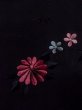 Photo5: Mint N0920O Vintage Japanese women   Black HAORI short jacket / Synthetic. Chrysanthemum,   (Grade A) (5)