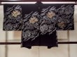 Photo2: Mint N0930B Vintage Japanese kimono   Black HAORI short jacket for women / Silk. Flower,   (Grade A) (2)