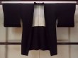 Photo1: Mint N0930M Vintage Japanese kimono   Black HAORI short jacket for women / Silk. Tall grass,   (Grade A) (1)