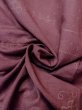 Photo11: N1007C Vintage Japanese kimono Grayish Reddish Purple TSUMUGI pongee for women / Silk. Flower,   (Grade C) (11)