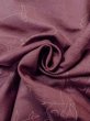 Photo12: N1007C Vintage Japanese kimono Grayish Reddish Purple TSUMUGI pongee for women / Silk. Flower,   (Grade C) (12)