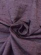 Photo11: N1007D Vintage Japanese kimono  Grayish Purple TSUMUGI pongee for women / Silk.    (Grade B) (11)