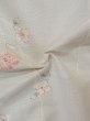 Photo12: N1007I Vintage Japanese kimono  Pale Gray TSUMUGI pongee for women / Silk. Flower   (Grade B) (12)