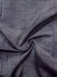 Photo9: Mint N1007N Vintage Japanese kimono  Bluish Gray TSUMUGI pongee for women / Silk. Line   (Grade A) (9)