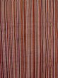 Photo3: N1007S Vintage Japanese kimono   Vermilion TSUMUGI pongee for women / Silk. Stripes   (Grade A) (3)