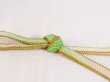 Photo3: Mint N1022XA Vintage Japanese Kimono   White OBIJIME decorative string/cord/rope  Gradation Silk. (Grade A) (3)