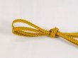 Photo2: Mint N1022XR Vintage Japanese Kimono   Yellow OBIJIME decorative string/cord/rope   Silk. (Grade A) (2)