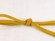 Photo3: Mint N1022XR Vintage Japanese Kimono   Yellow OBIJIME decorative string/cord/rope   Silk. (Grade A) (3)