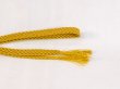 Photo4: Mint N1022XR Vintage Japanese Kimono   Yellow OBIJIME decorative string/cord/rope   Silk. (Grade A) (4)