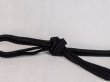 Photo3: Mint N1023XB Vintage Japanese    Black OBIJIME decorative string/cord/rope   Silk. (Grade A) (3)