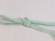 Photo3: N1023XC Vintage Japanese   Pale Light Blue OBIJIME decorative string/cord/rope   Silk. (Grade C) (3)