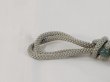 Photo2: N1023XK Vintage Japanese    Gray OBIJIME decorative string/cord/rope   Silk. (Grade B) (2)