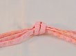 Photo3: N1023XM Vintage Japanese   Light Pink OBIJIME decorative string/cord/rope   Silk. (Grade C) (3)