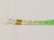 Photo2: N1025XK Vintage Japanese Kimono  Light Yellowish Green HAORIHIMO ties  Silk. (Grade A) (2)