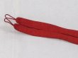 Photo3: N1030XK Vintage Japanese Kimono   Vermilion HAORIHIMO ties  Silk. (Grade A) (3)