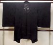 Photo2: Mint N1101F Vintage Japanese kimono   Black HAORI short jacket for women / Silk. Stream   (Grade A) (2)