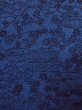 Photo7: Mint N1112D Used Japanese kimono   Navy Blue KOMON dyed for women / Silk. Peony,   (Grade A) (7)