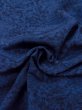 Photo11: Mint N1112D Used Japanese kimono   Navy Blue KOMON dyed for women / Silk. Peony,   (Grade A) (11)