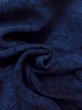 Photo12: Mint N1112D Used Japanese kimono   Navy Blue KOMON dyed for women / Silk. Peony,   (Grade A) (12)