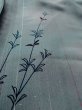 Photo9: N1112M Vintage Japanese kimono  Grayish Navy Blue HITOE unlined for women / Silk. Tall grass, Stains and discolored all over.  (Grade D) (9)