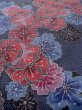 Photo11: N1126E Used Japanese kimono  Dark Indigo Blue OSHIMA-TSUMUGI for women / Silk. SAKURA cherry blossom   (Grade A) (11)