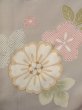 Photo9: N1126P Used Japanese kimono  Pale Beige HOUMONGI formal for women / Silk. SAKURA cherry blossom,   (Grade C) (9)