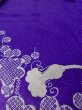 Photo13: N1126R Vintage Japanese kimono  Shiny Purple HOUMONGI formal for women / Silk. UME plum bloom, Letter box pattern  (Grade B) (13)