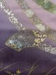 Photo7: N1126S Used Japanese kimono Pale Grayish Wisteria HOUMONGI formal for women / Silk. KIKYO Japanese balloonflower,   (Grade B) (7)