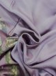 Photo16: N1126S Used Japanese kimono Pale Grayish Wisteria HOUMONGI formal for women / Silk. KIKYO Japanese balloonflower,   (Grade B) (16)