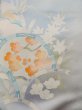 Photo9: N1126W Used Japanese kimono  Pale Light Blue HOUMONGI formal for women / Silk. SAKURA cherry blossom,   (Grade C) (9)