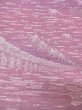 Photo6: N1210O Vintage Japanese kimono  Grayish Pink ORI woven for women / Silk. Tall grass,   (Grade C) (6)